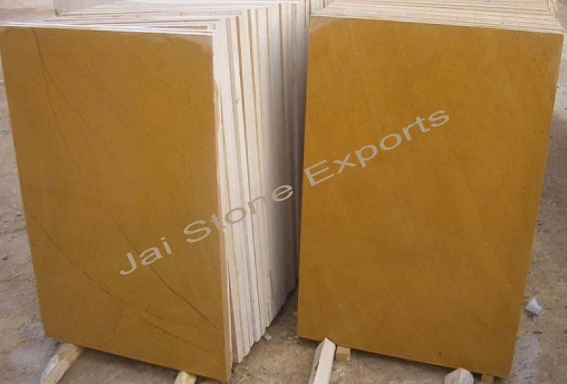 Yellow Limestone polished honed flooring tiles slabs