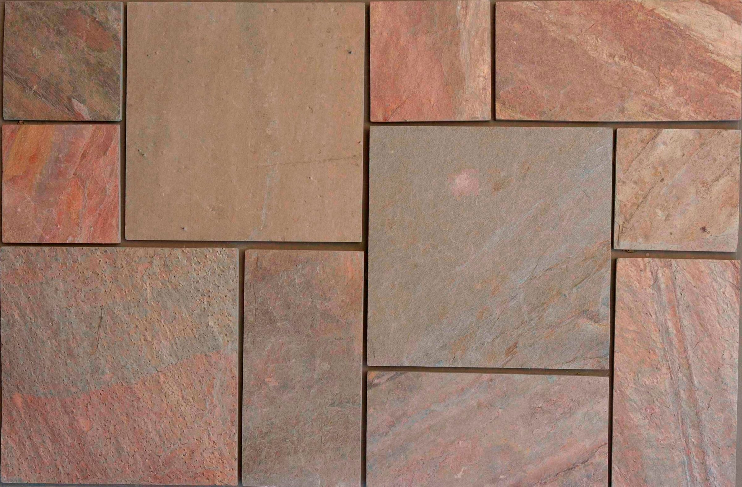 Copper slate natural polished stone tiles flooring and paving