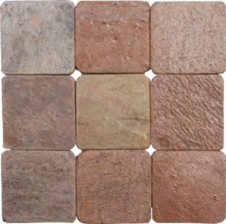 Copper slate natural polished stone tiles flooring and paving