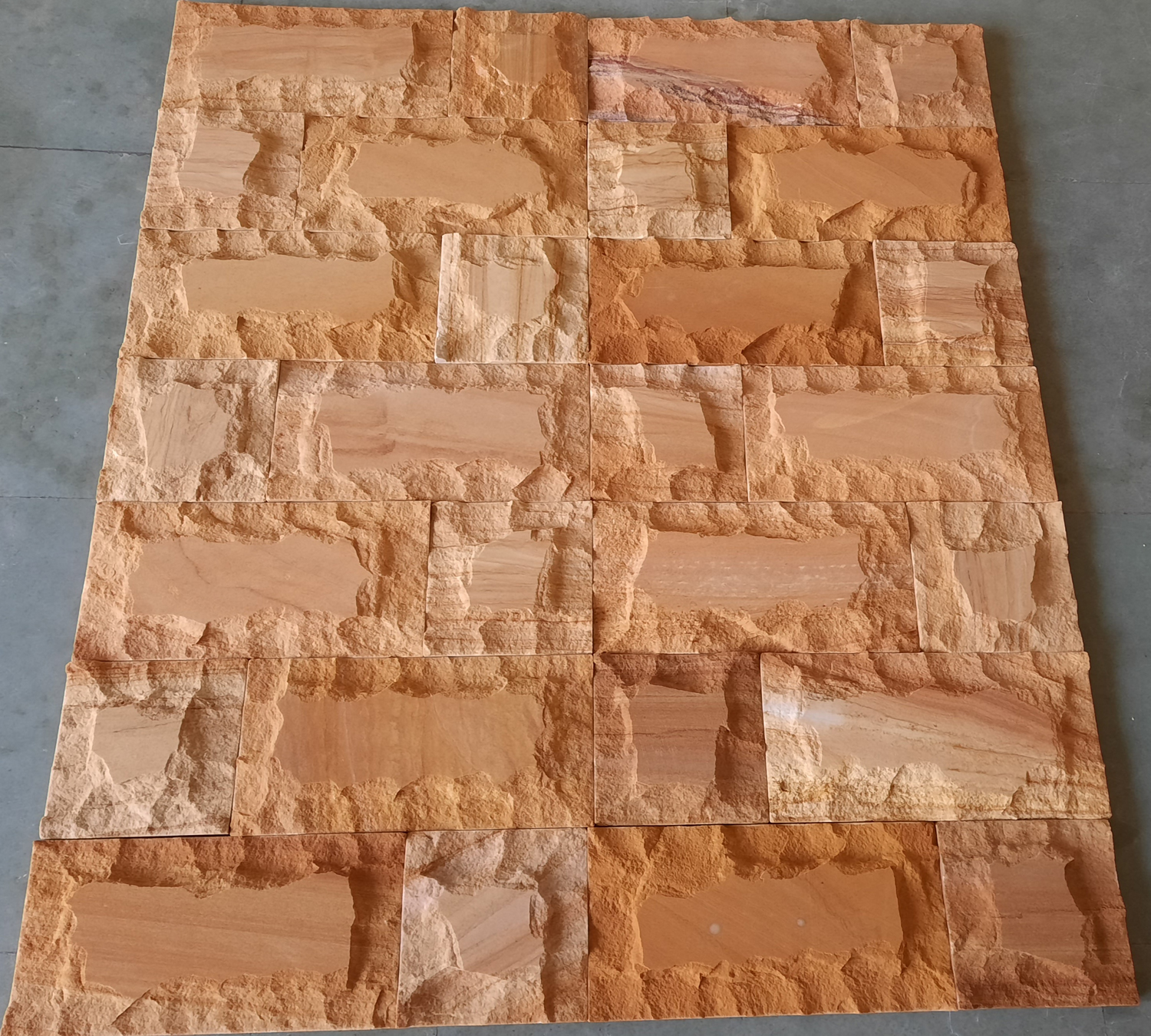 Yellow Sandstone Elevation Tiles For Exterior and Boundary Wall