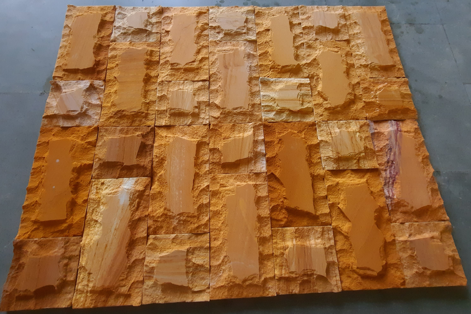 Yellow Sandstone Elevation Tiles For Exterior and Boundary Wall