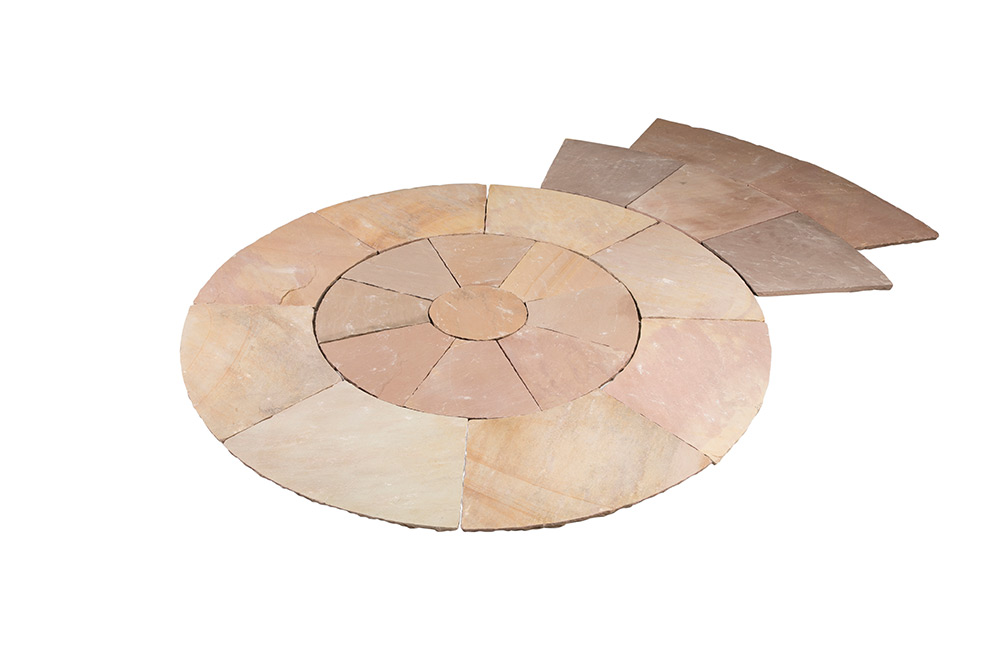 Sandstone Large Circle Paving Kit